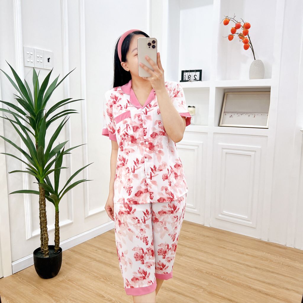 Pijama nữ Lụa Mango TNQL Satino - Kilie Pink