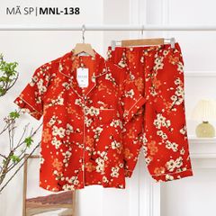 Pijama nữ Lụa Mango TNQL Satino - Envie Orange Red