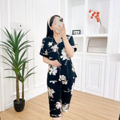 Pijama nữ Lụa Mango TNQL Satino - Jasmine Black