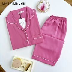 Đồ bộ mặc nhà, đồ ngủ, Pijama nữ Lụa TNQL Satino - Pink