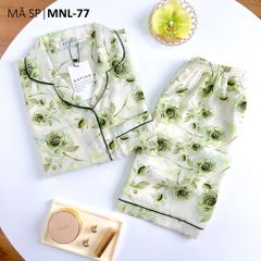 Pijama lụa mango mềm mại, không nhăn Satino TNQL - Marina Olive