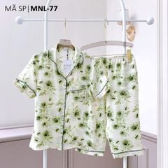Pijama lụa mango mềm mại, không nhăn Satino TNQL - Marina Olive