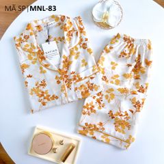 Pijama lụa mango mềm mại, không nhăn Satino TNQL - Flossy Yellow