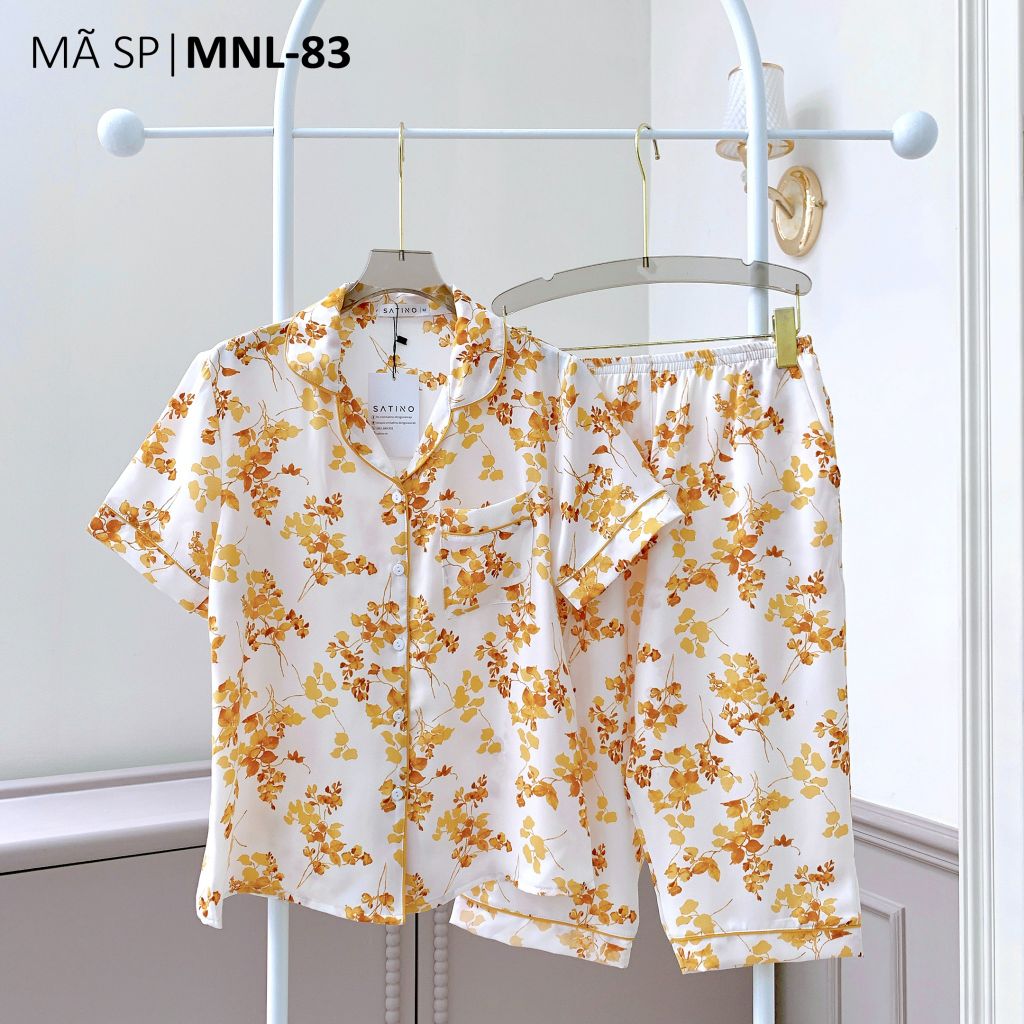 Pijama lụa mango mềm mại, không nhăn Satino TNQL - Flossy Yellow