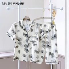 Pijama lụa mango mềm mại, không nhăn Satino TNQL - Della White
