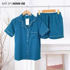 Đồ bộ mặc nhà, đồ ngủ, Pijama nữ Lụa TNQN màu trơn Satino - Mallard Green