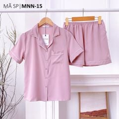 Đồ bộ mặc nhà, đồ ngủ, Pijama nữ Lụa màu trơn TNQN Satino - Lilac