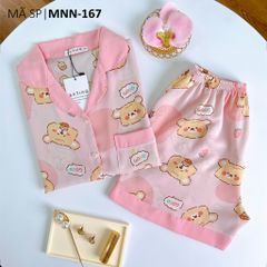 Pijama lụa mango mềm mại, không nhăn Satino TNQN - Honey Pink