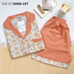Đồ pijama nữ lụa mango TNQN Satino - Dorie Orange