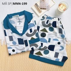 Đồ pijama nữ lụa mango TNQN Satino - Maya Mallard Green