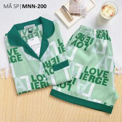 Đồ pijama nữ lụa mango TNQN Satino - Chisa Dark Green