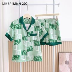 Đồ pijama nữ lụa mango TNQN Satino - Chisa Dark Green