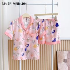 Đồ pijama nữ lụa mango TNQN Satino - Jurin Pink