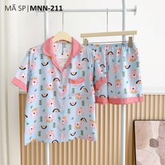 Đồ pijama nữ lụa mango TNQN Satino - Callie Blue