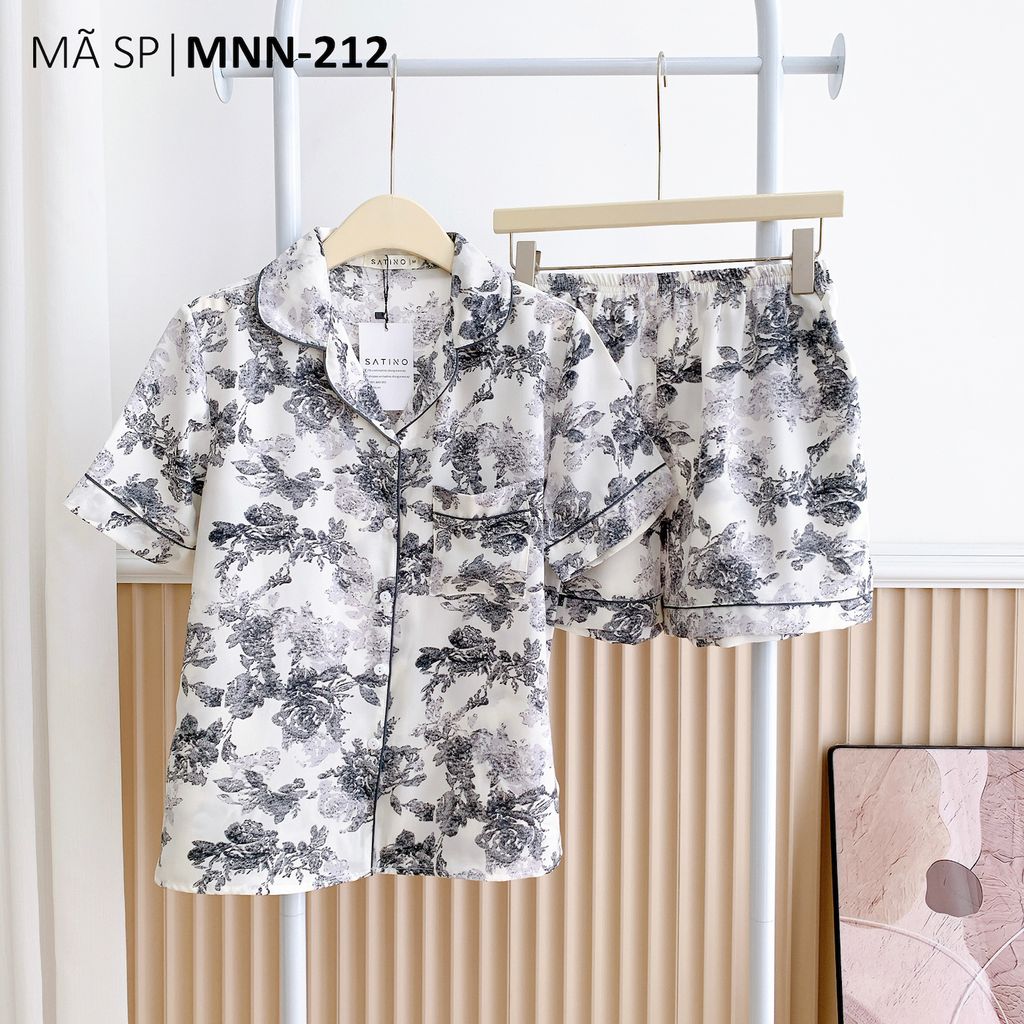 Đồ pijama nữ lụa mango TNQN Satino - Lux Grey