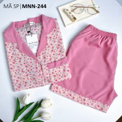 Pijama nữ Lụa Mango TNQN Satino - Windy Pink AHQT