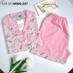 Pijama nữ Lụa Mango TNQN Satino - Lucie Pink AHQT