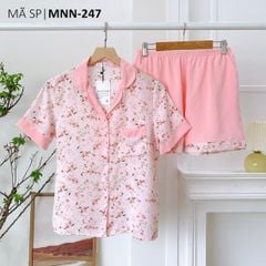 Pijama nữ Lụa Mango TNQN Satino - Lucie Pink AHQT