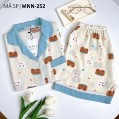 Pijama nữ Lụa Mango TNQN Satino - Rowan Blue