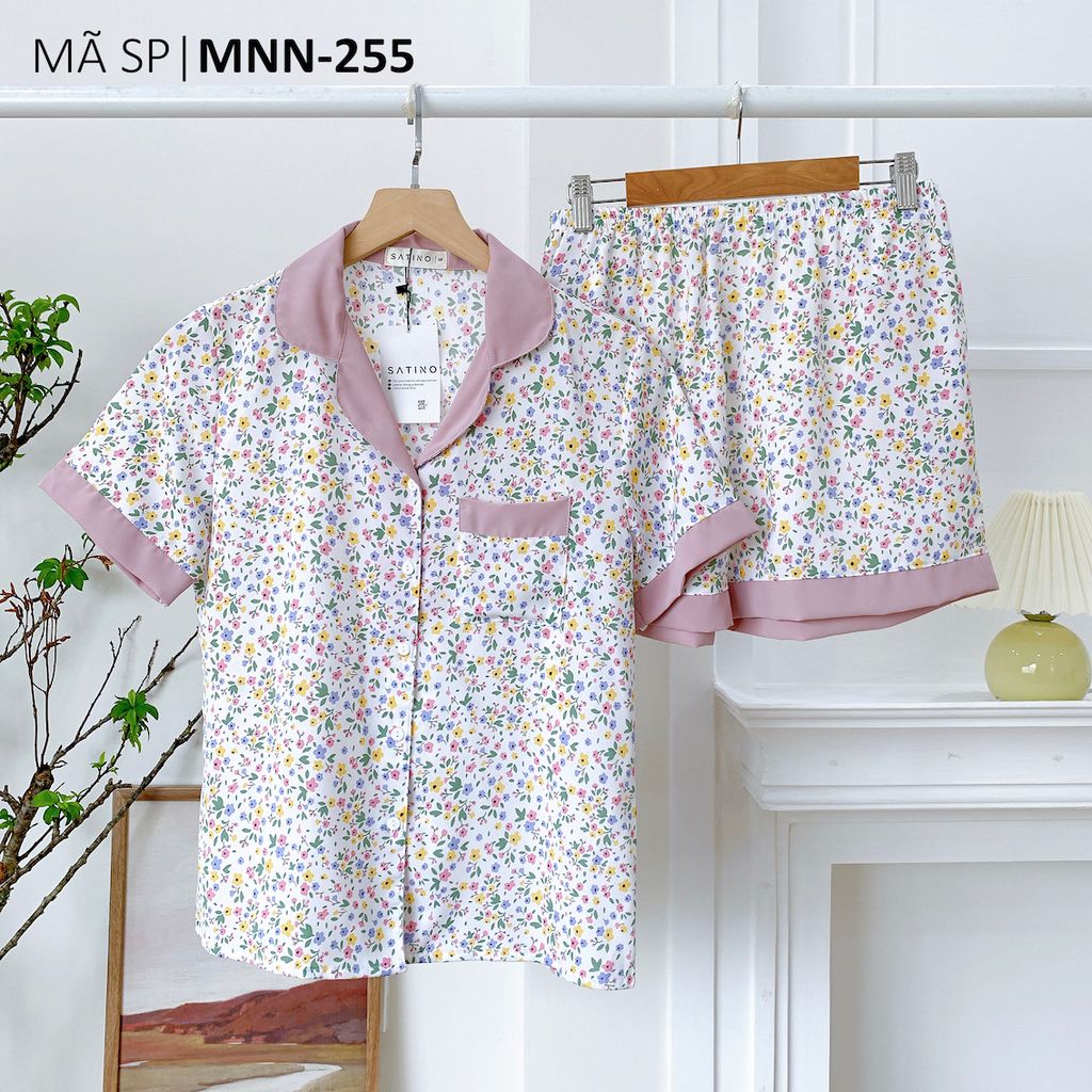 Pijama nữ Lụa Mango TNQN Satino - Holic Lilac