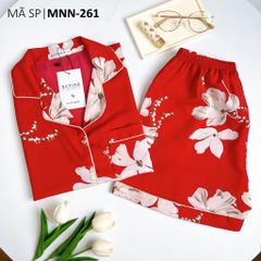 Pijama nữ Lụa Mango TNQN Satino - Jasmine Red