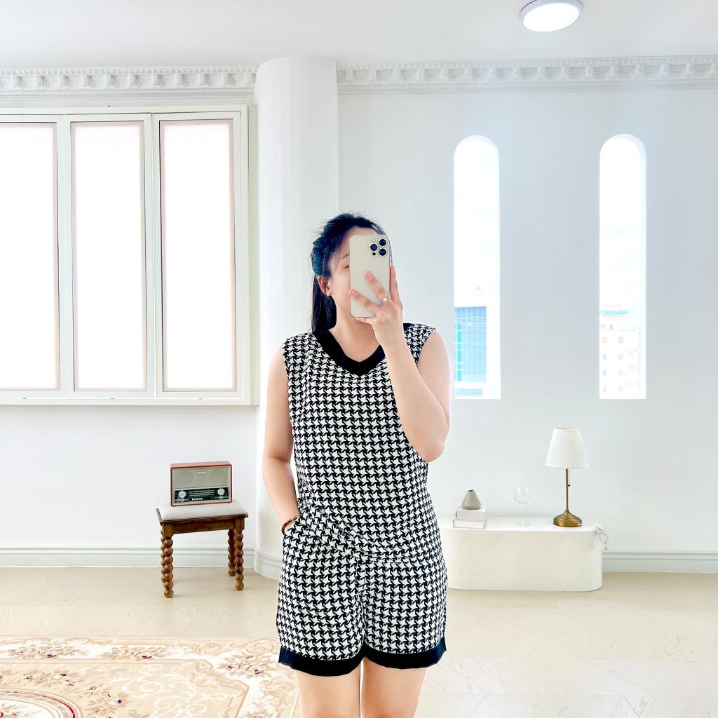 Pijama lụa mango mềm mại, không nhăn Satino SNQN - S-Sofie Black