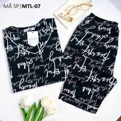 Pijama nữ Lụa Mango TNQL Satino cổ tim - T-Amber Black