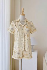Pijama lụa Latin TNQN - Lucky Cream