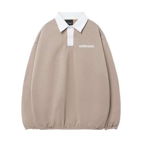 beige polo sweater