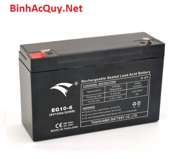  Ắc quy EG10-6 (6V-10AH) 