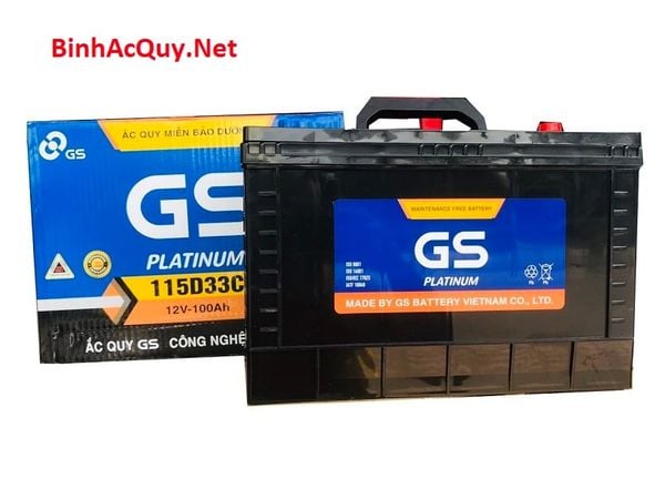  Bình Ắc quy khô GS 12V-100AH | Mã MF 115D33C 