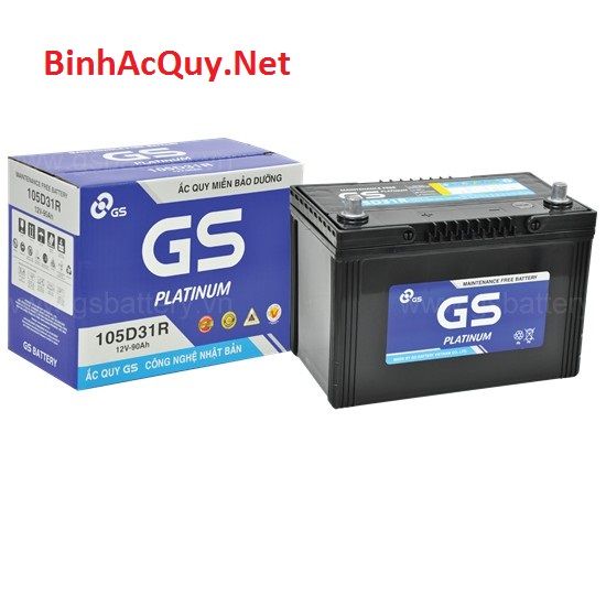  Bình ắc quy khô GS 12V-90Ah | Mã MF 105D31R 