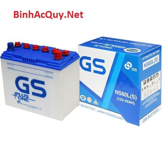  Bình ắc quy nước GS 12V-45AH | Mã NS60L(S) 