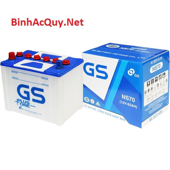  Bình ắc quy nước GS 12V-65AH | Mã NS70 