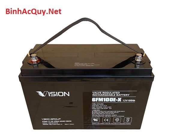  Ắc quy Vision 6FM100E-X (12V-100Ah) 