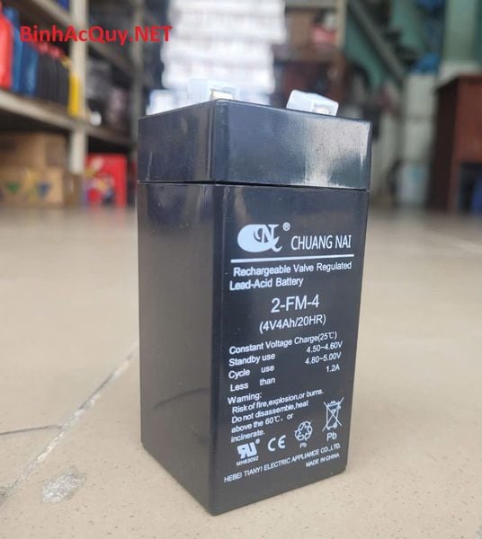  Ắc quy cân điện tử- đèn sạc 4V-4Ah / CHUANG NAI 2-FM-4 