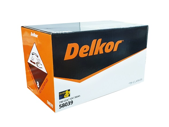  Bình ắc quy khô Delkor 12V-80AH | Mã  DIN 58039 