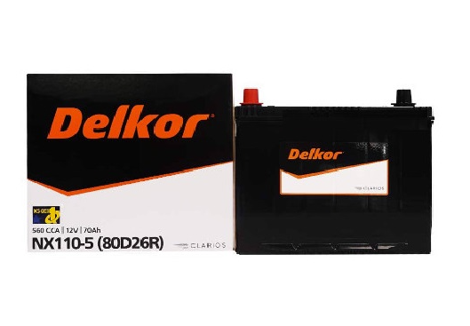 Bình ắc quy khô Delkor 12V-70AH | Mã 80D26R 