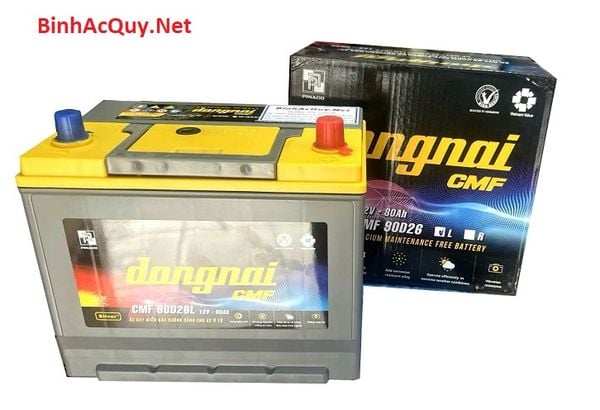 Ắc quy Đông Nai CMF 90D26L (12V-80AH) 