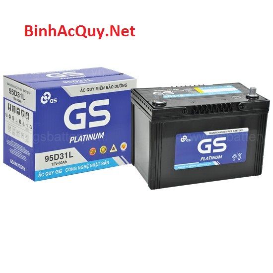  Bình ắc quy khô GS 12V-80AH | Mã MF 95D31L 