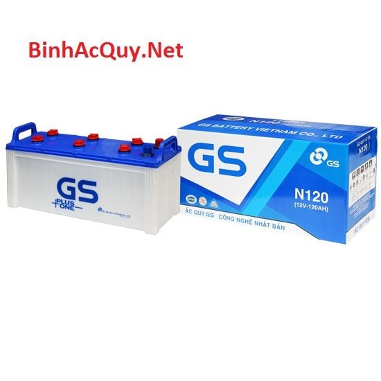  Bình ắc quy nước GS 12V-120AH | Mã N120 