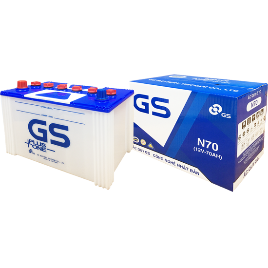  Bình ắc quy nước GS 12V-70AH | Mã N70 