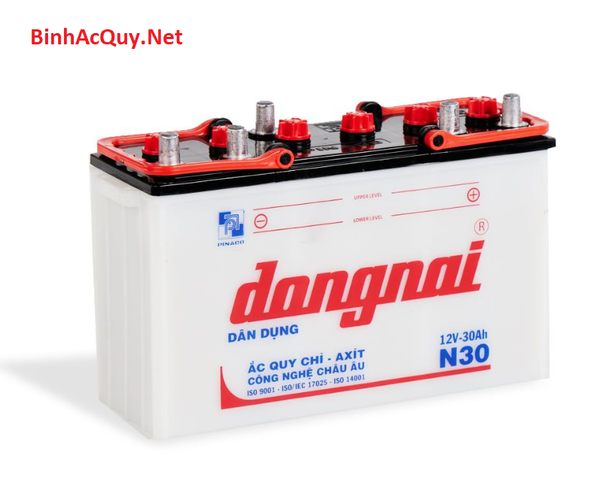  Bình ắc quy nước Đồng Nai 12V-30Ah | Mã N30 