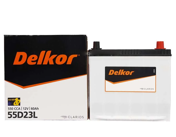  Bình ắc quy khô Delkor 12V-60AH | Mã 55D23L 