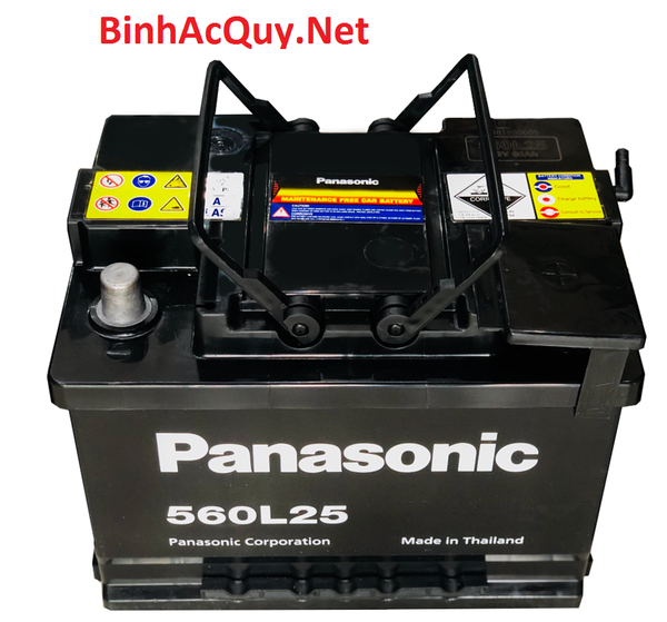 Bình ắc quy khô Panasonic 12V-60Ah | Mã DIN 560L25