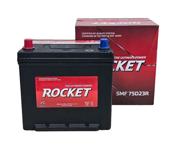  Bình ắc quy khô Rocket 12V-65AH | Mã SMF 75D23R 