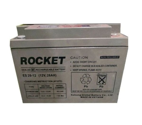  Ắc quy Rocket ES 26-12 (12V-26AH) 