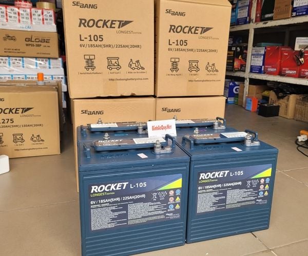  Ắc quy Rocket L-105 (6V-225AH) 