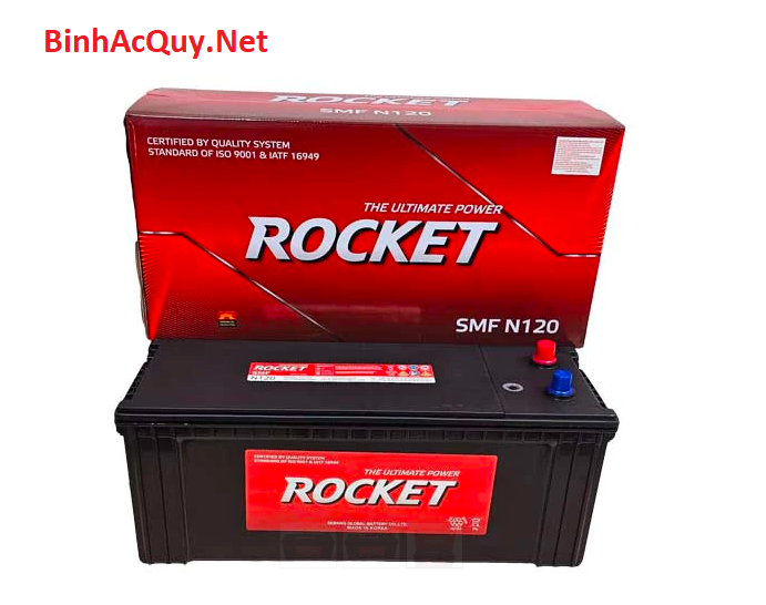  Bình ắc quy khô Rocket 12V-120AH | Mã SMF N120 