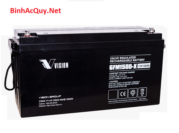  Ắc quy Vision 6FM150D-X (12V-150Ah) 